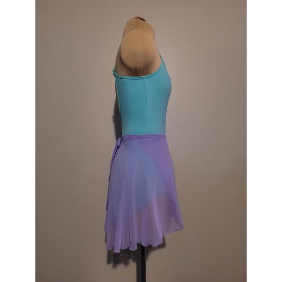 NWOT Light Purple Lilac Ballet Chiffon Wrap Skirt - Picture 5 of 7